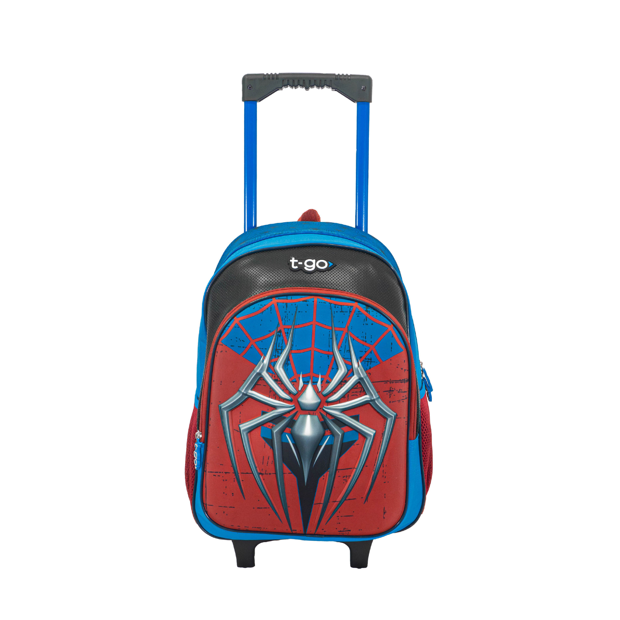 Mochila Carrito Nene Niño Escolar Reforzada Araña QD42
