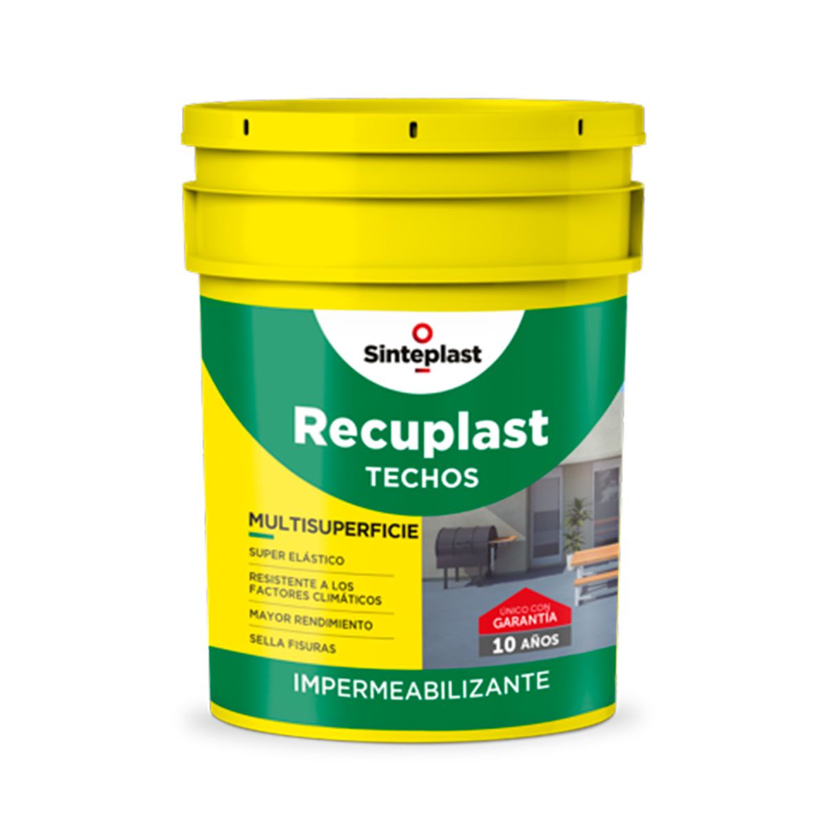 Membrana Liquida Techos Blanco Recuplast 20kg Sinteplast