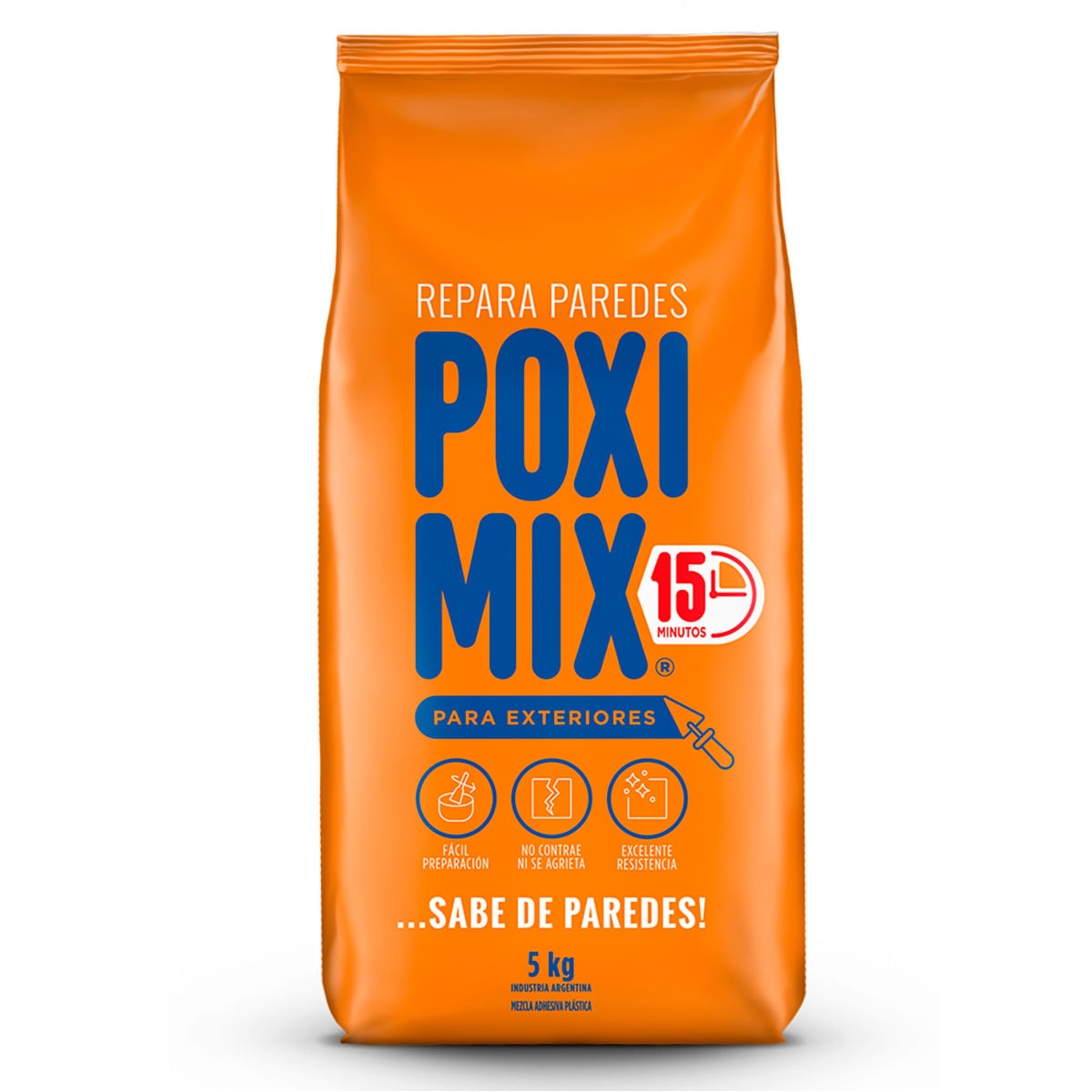 Poximix 15 Minutos Uso Exterior Repara Grietas 5 Kg - Rex
