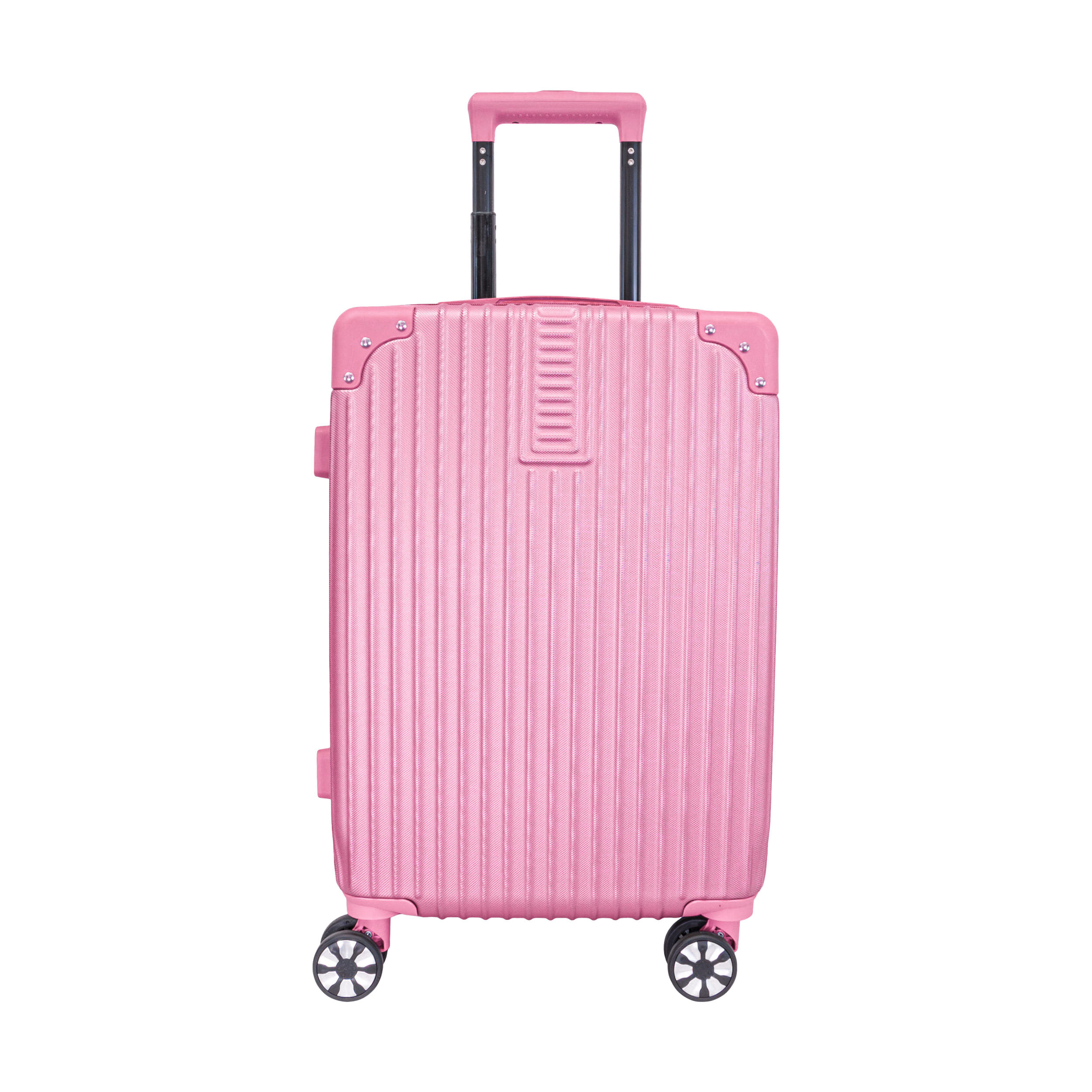 Valija Carry On 18" de mano Apto Cabina con candado Plástico ABS Rosa