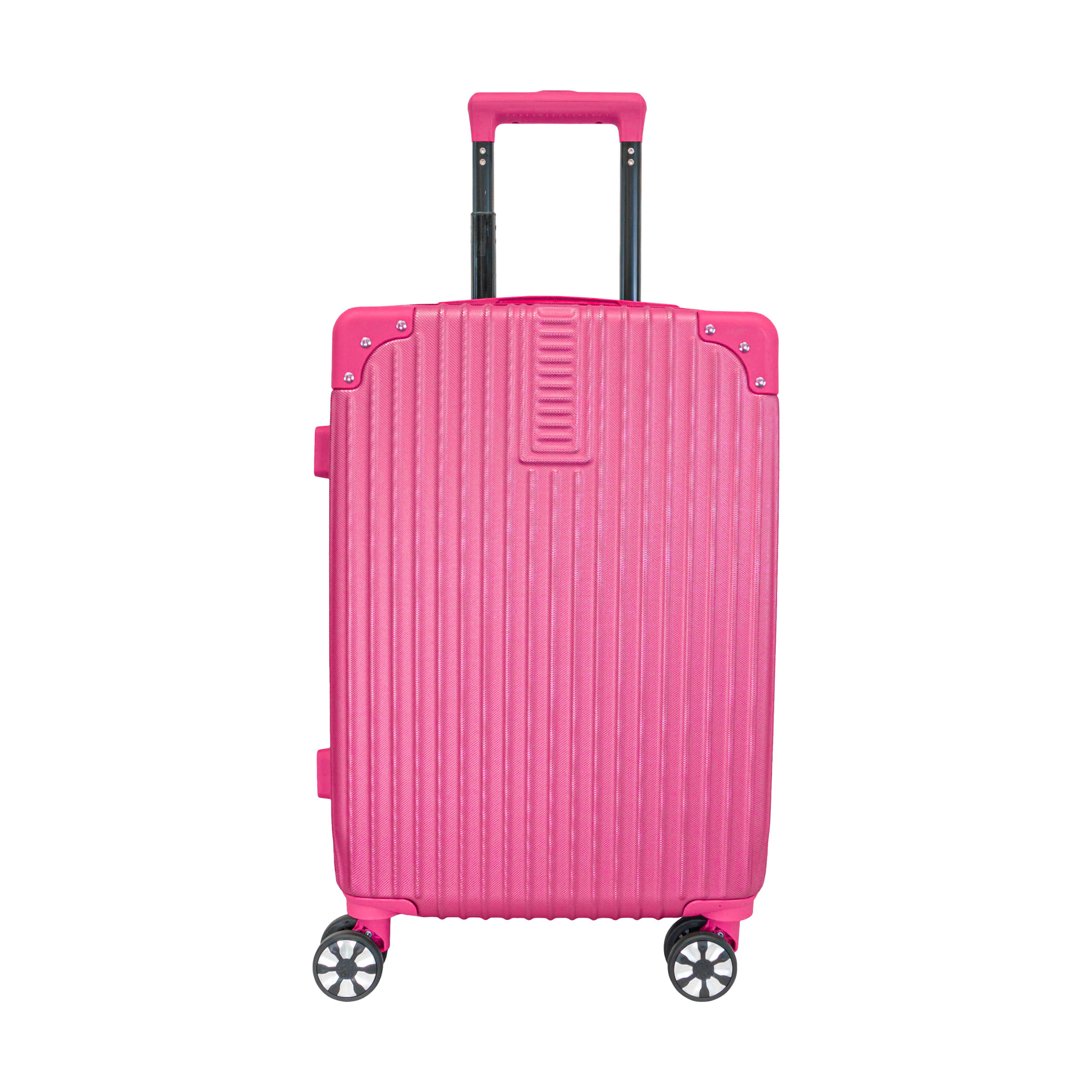 Valija Carry On 18" de mano Apto Cabina con candado Plástico ABS fucsia