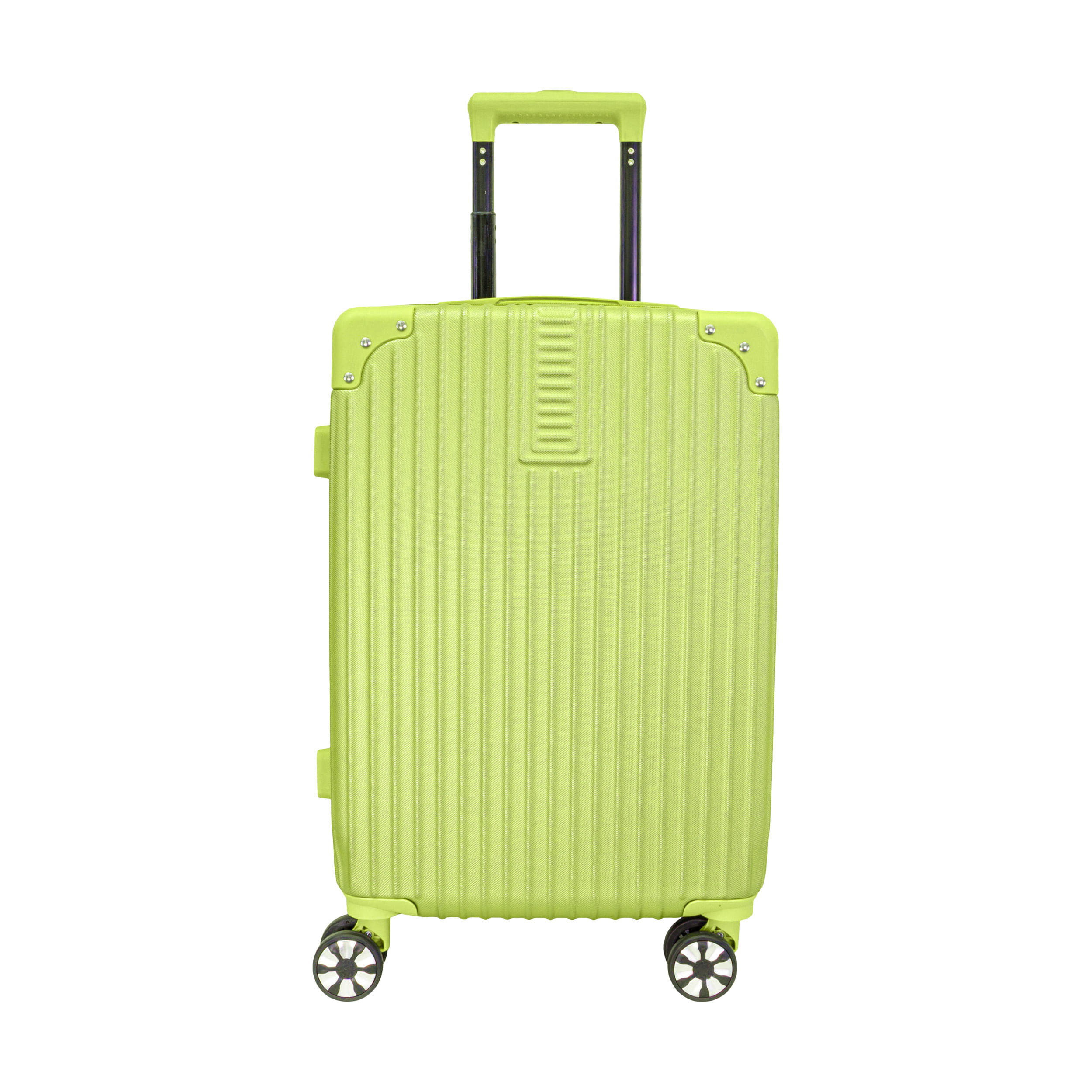 Valija Carry On 20"de mano Apto Cabina con candado Plastico ABS amarillo lima