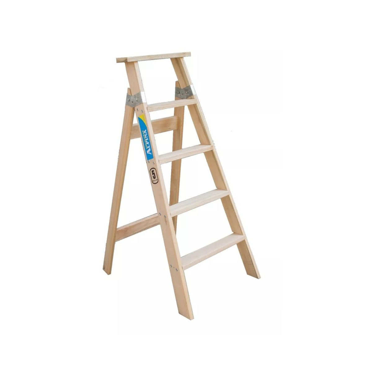 Escalera familiar de pino estandar 1x3 1x2 1/2 5 escalones 1,20 m