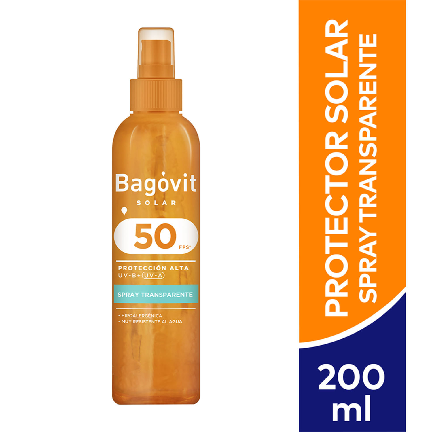 Bagovit Solar Spray Transparente Fps50+ X 200ml