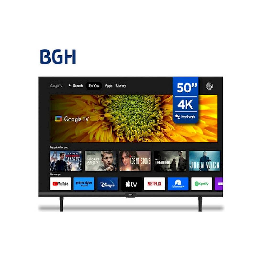 Smart Tv Bgh B5023Us6G 50 Pulgadas Uhd 4K Google Tv Led