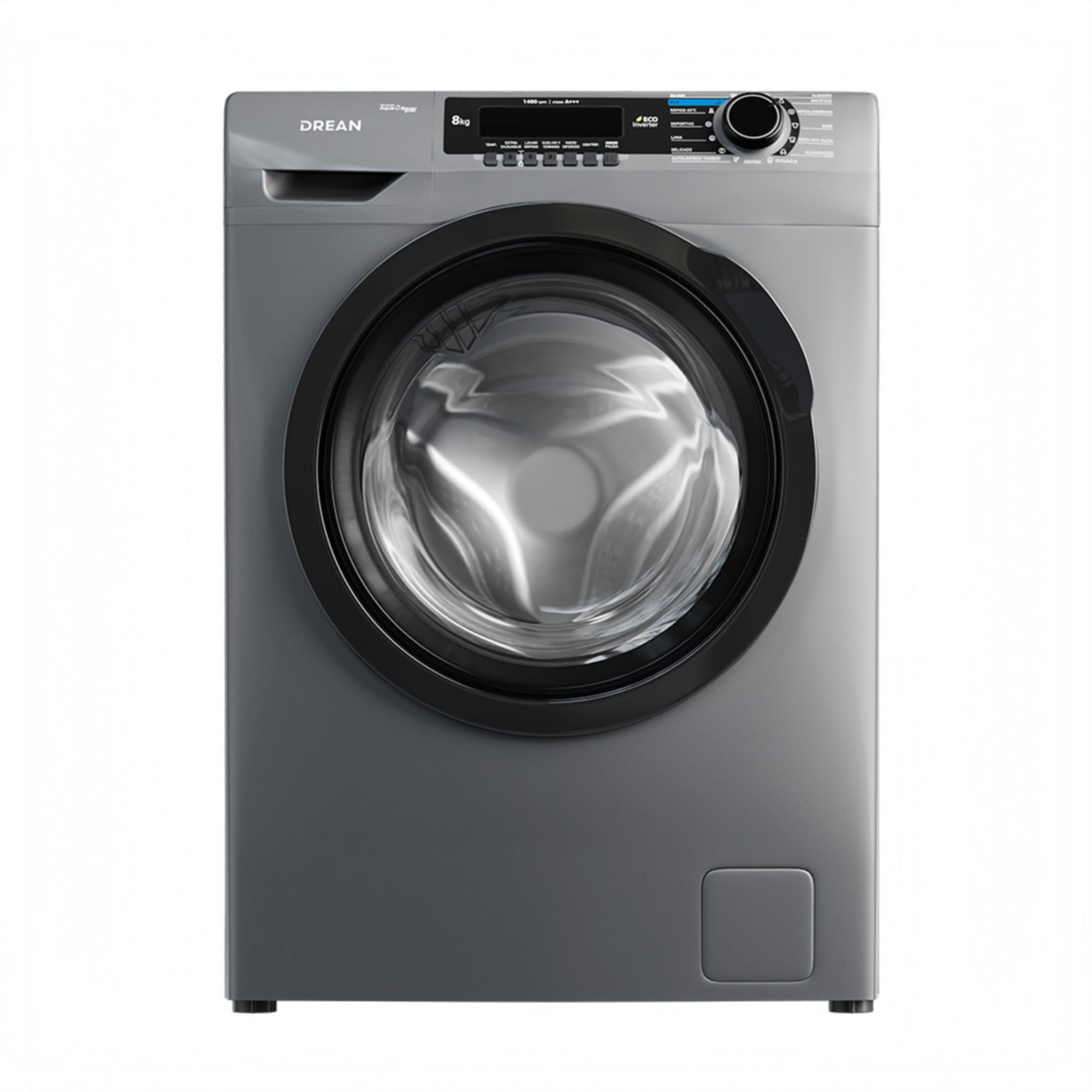 Lavarropas Drean Lfdr0814sg0 8kg Inverter Carga Frontal Gris