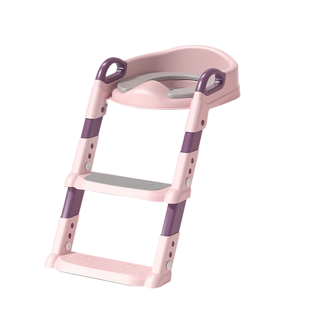 Reductor de inodoro con escalera Bebesit 4290 Rosa