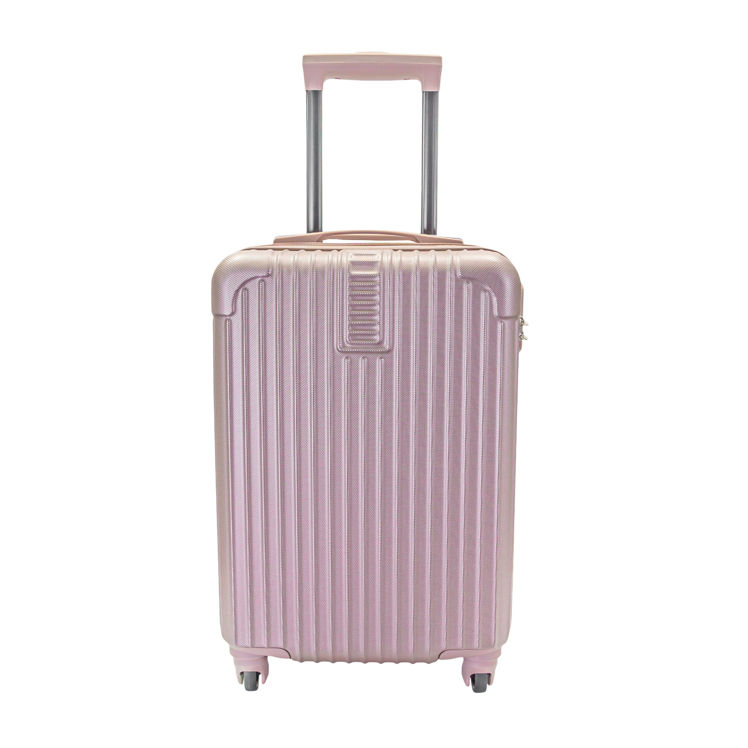 Valija Carry On 18" de mano Apto Cabina con candado Plástico ABS Rosa Gold
