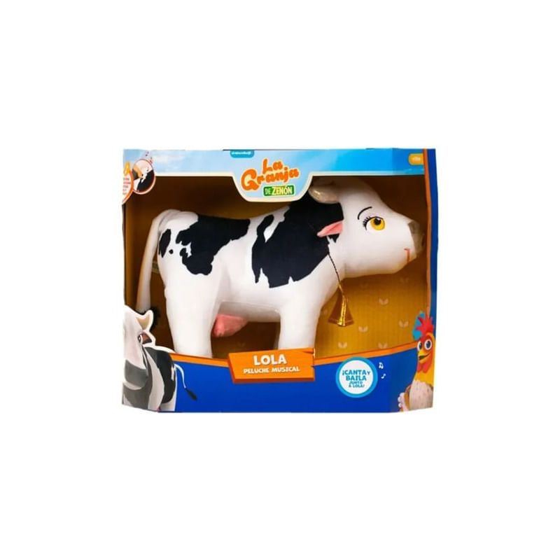 Peluche Musical La Granja De Zenón Vaca Lola 8037cp