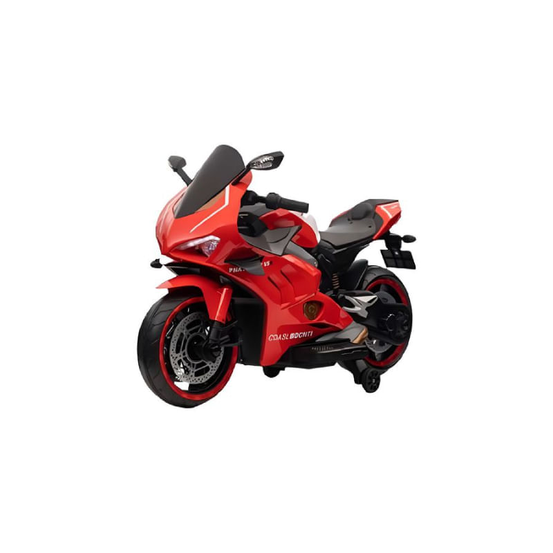 Motocicleta A Bateria Roja Hs-v5