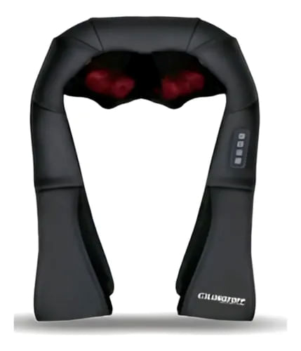 Masajeador De Cuello Cervical Hombros Espalda Calor Lusqtoff Negro
