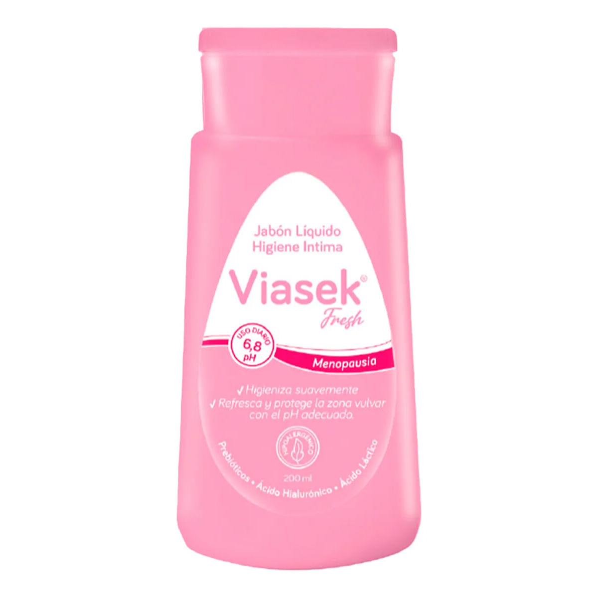 Jabon Liquido Intimo Viasek Fresh Ph 6.8 Menopausia 200 Ml