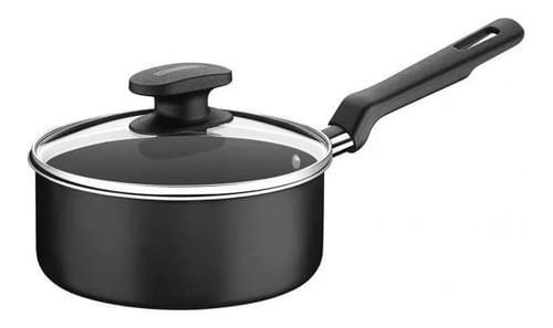Cacerola Olla 16cm Tapa Vidrio Mango Teflón Tramontina