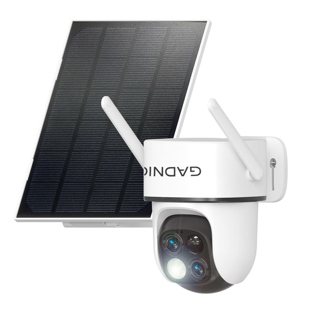 Cámara de Seguridad Solar Gadnic Lente Dual