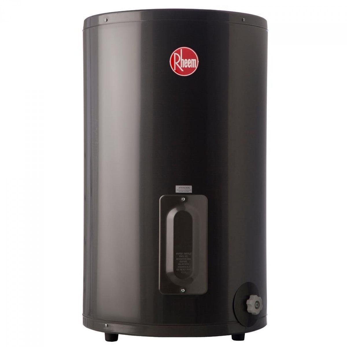 TERMOTANQUE ELECTRICO RHEEM 125 LTS DE PIE GRIS