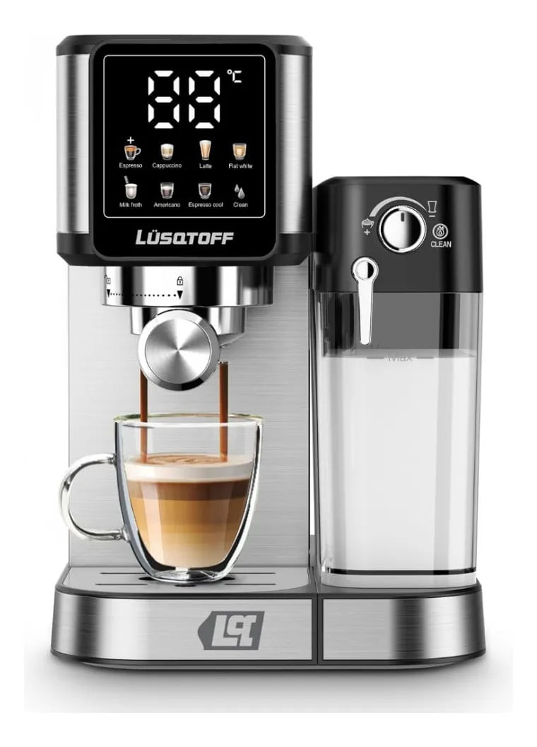 Cafetera Express Capsulas Lusqtoff Lq-ex010 Tactil Espumador Acero Inoxidable