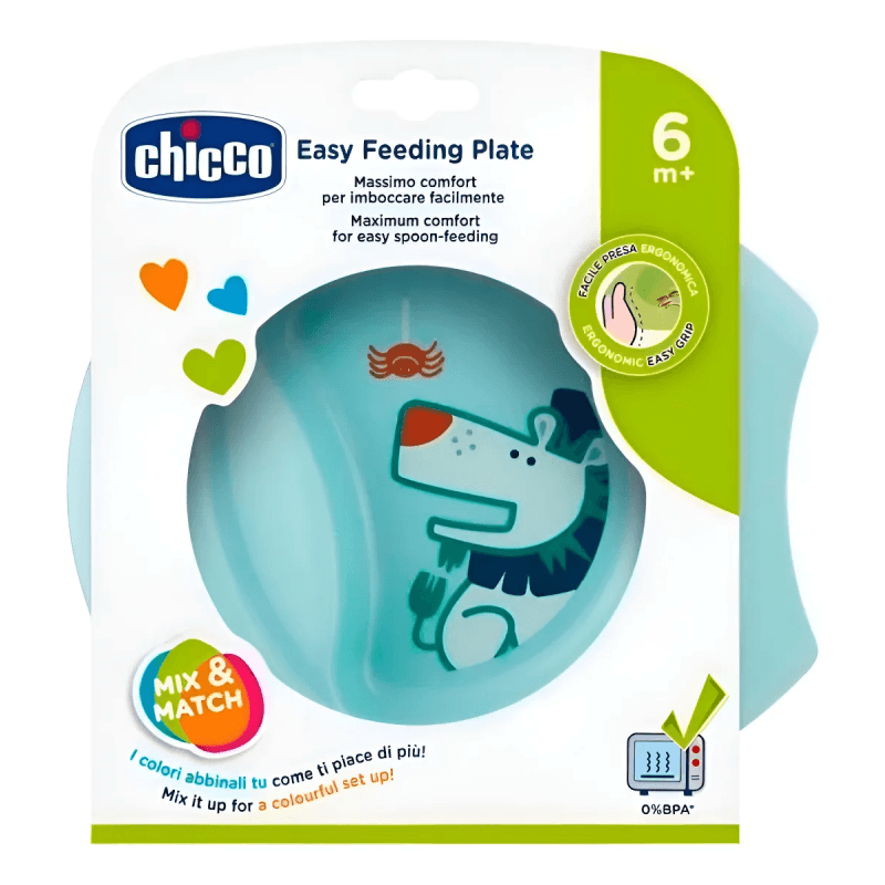 Chicco Plato Easy Feeding 6m+ Celeste 160012