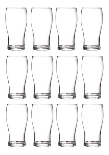 Vaso De Vidrio Rigolleau Pinta Cerveza 540ml X12 Unidades