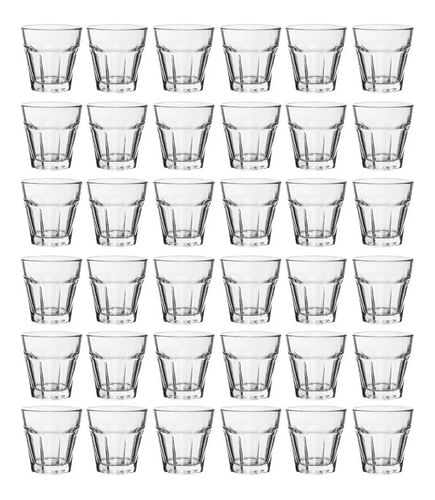 Vaso Vidrio Facetado Rigolleau Oslo 100ml Soda Restaurnt X36