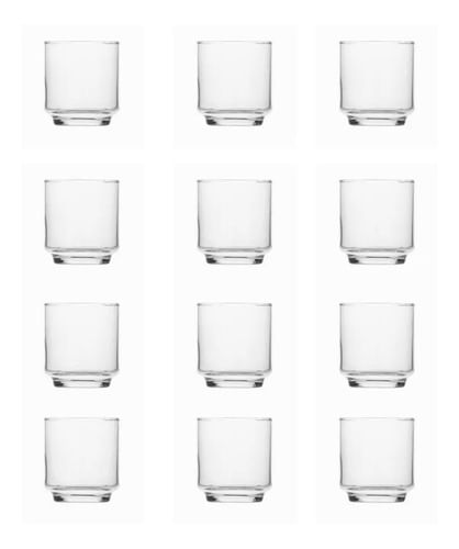 Vaso Jerico Vela Rigolleau Trago Corto Vidrio 295ml X24