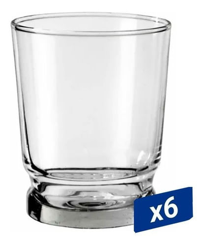 Combo Pack X6 Vaso Quebec 290 Ml Silmar Color Transparente