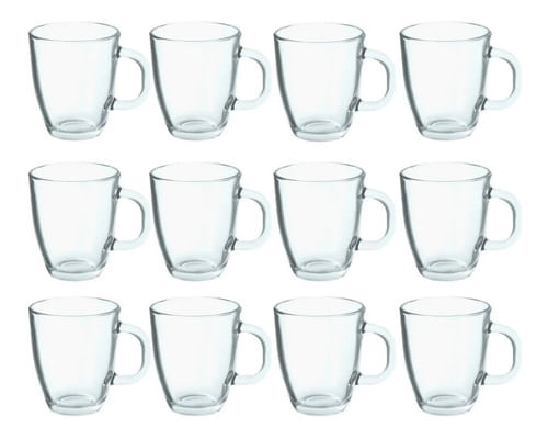 Set X18 Unidades Tazon Amanecer Rigolleau Vidrio 370ml
