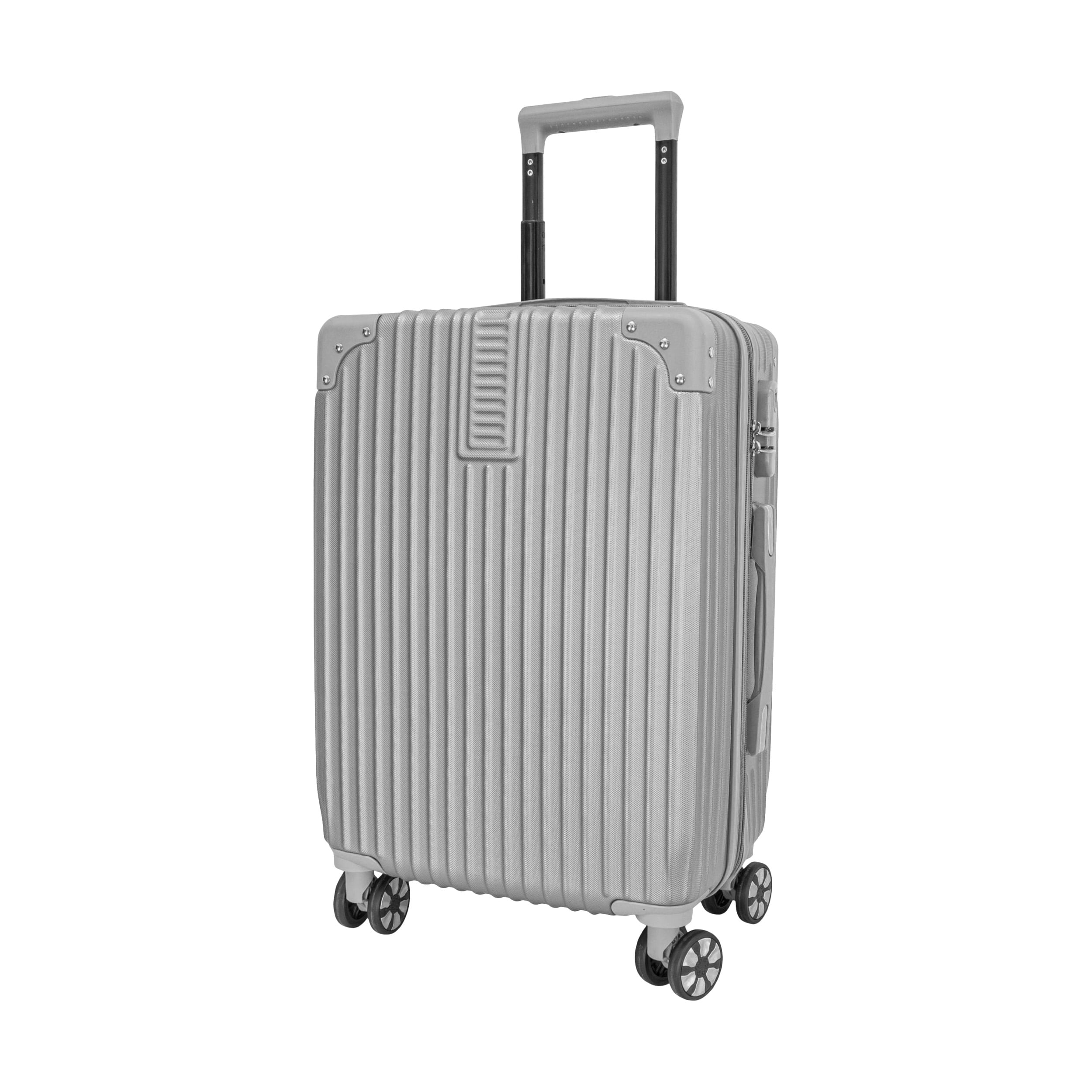 Valija Carry On 18" de mano Apto Cabina con candado Plástico ABS Plata
