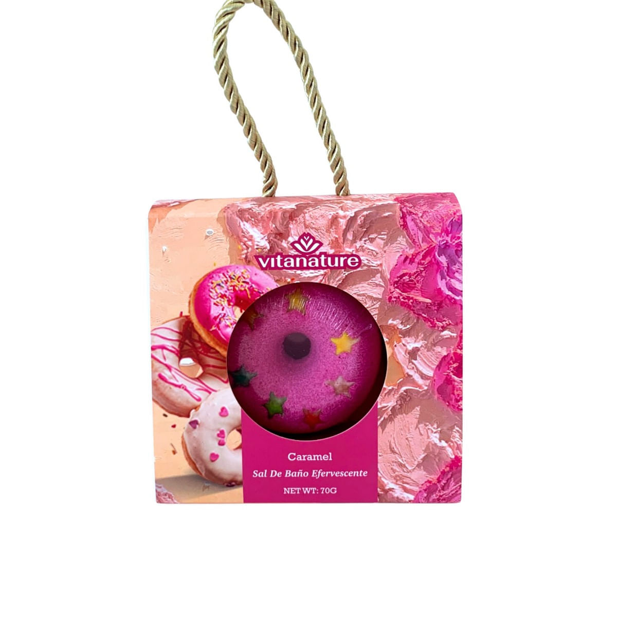 Sal de Baño Efervescente Forma de Dona 70 Gr