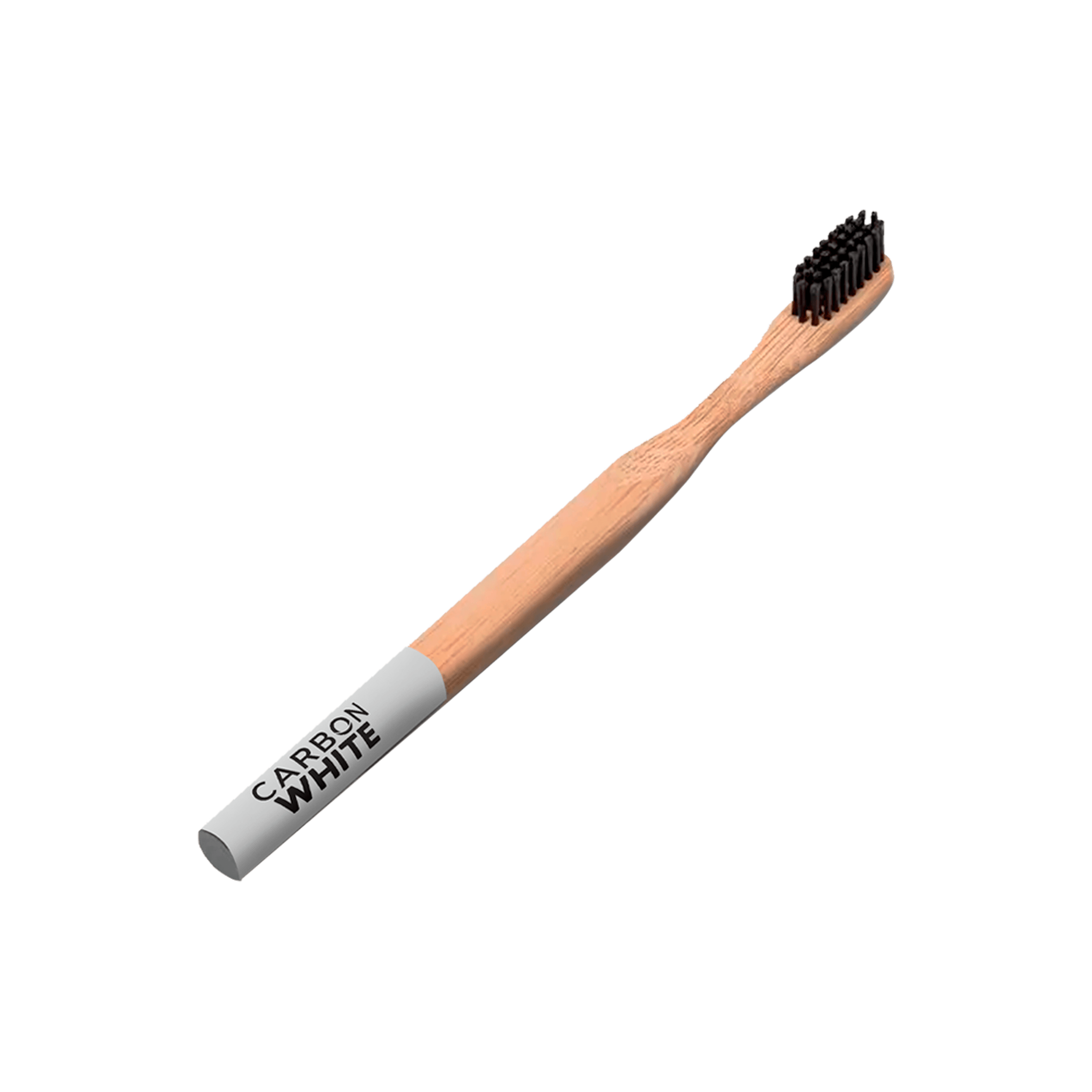 Cepillo Dental De Bambu Carbon White