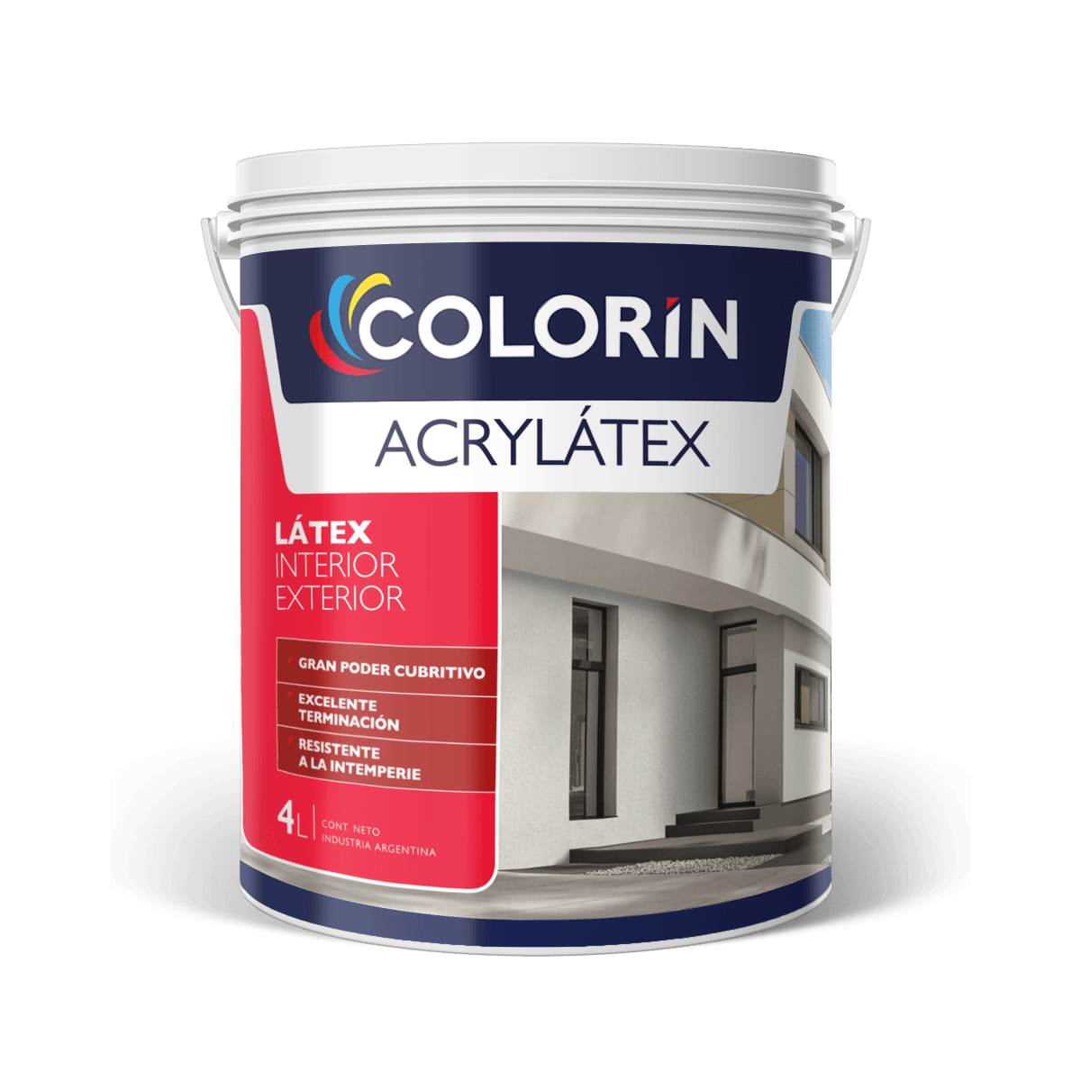 Acrylátex látex interior exterior blanco mate 10 L