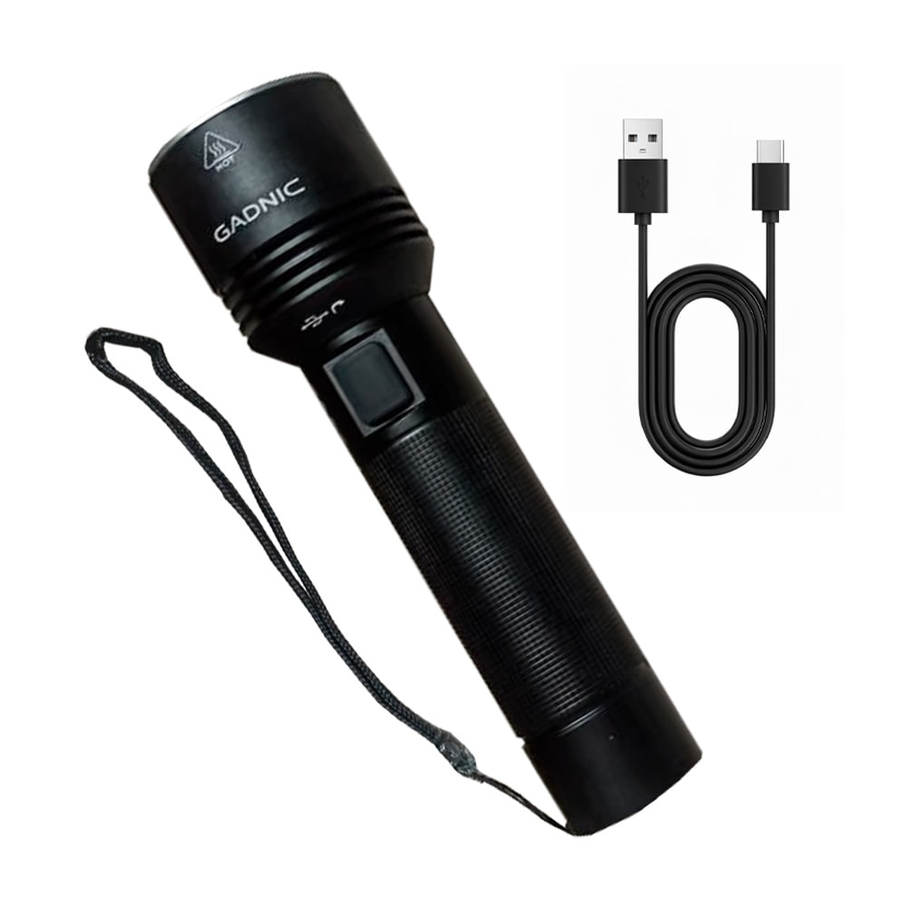 Linterna Gadnic 500 Lumenes Recargable