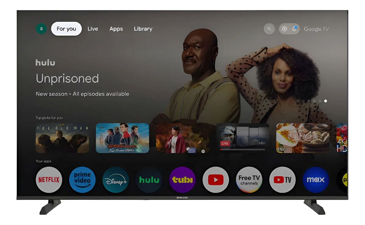 Televisor Smart Tv Philco 50  Google Tv 4k Led