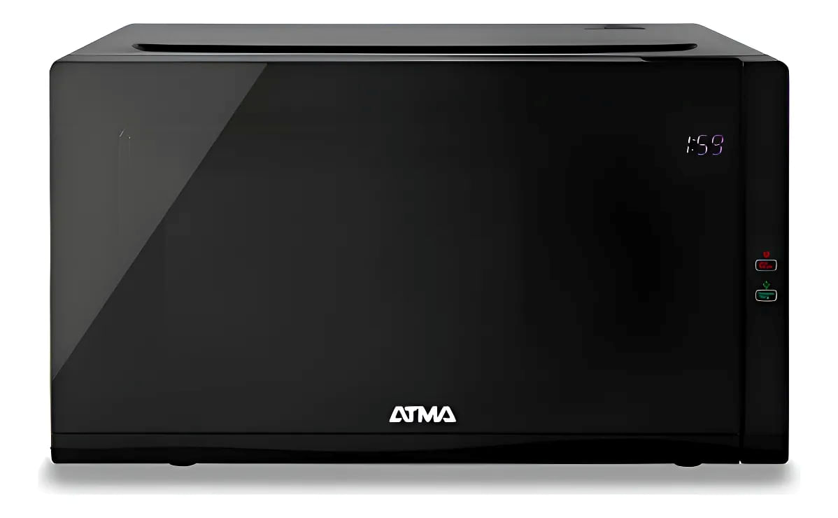 Microondas Atma 25 Litros Con Grill Digital Negro