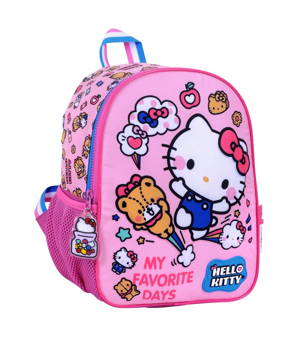 Mochila Hello Kitty Dias Favoritos 12 Espalda