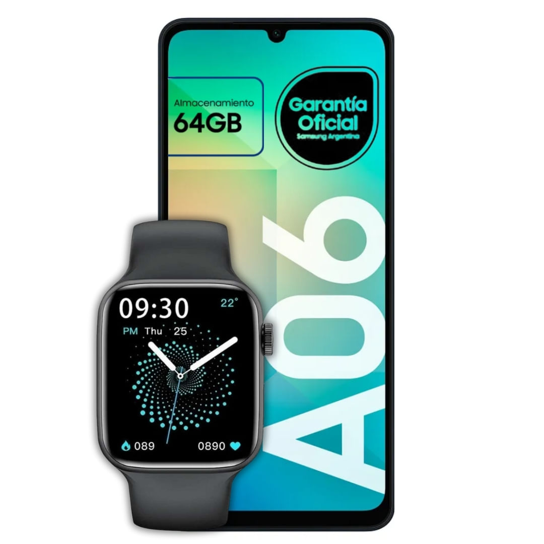 Samsung Galaxy A06 + Smartwatch de Regalo