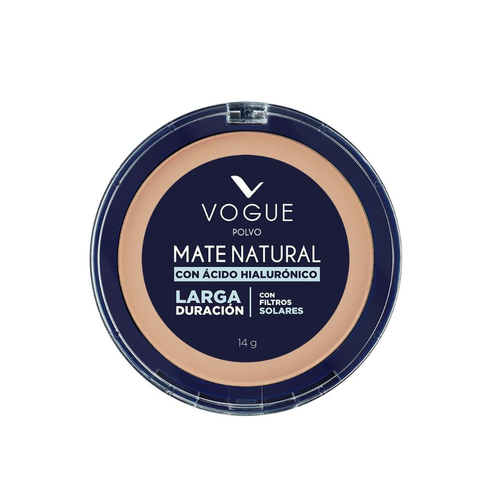 Polvo Compacto Mate Natural con Filtros Solares