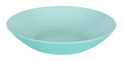 Plato Hondo Luminarc Diwali 20cm Vidrio Templado Colores X6