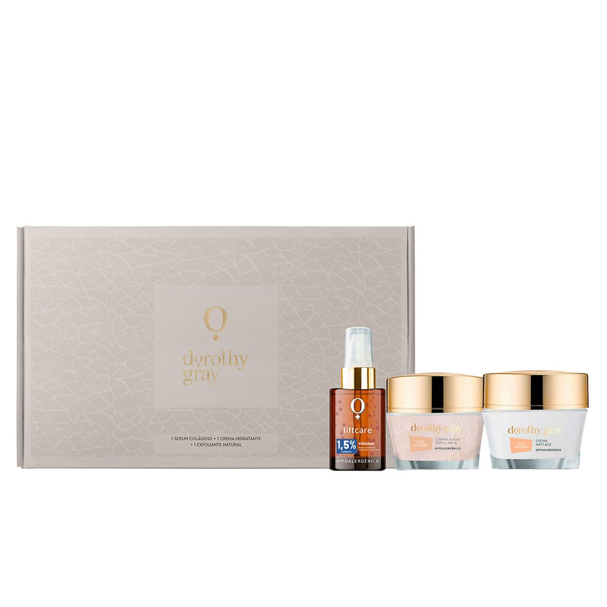 Set Skin Care: Exfoliante + Serum + Crema