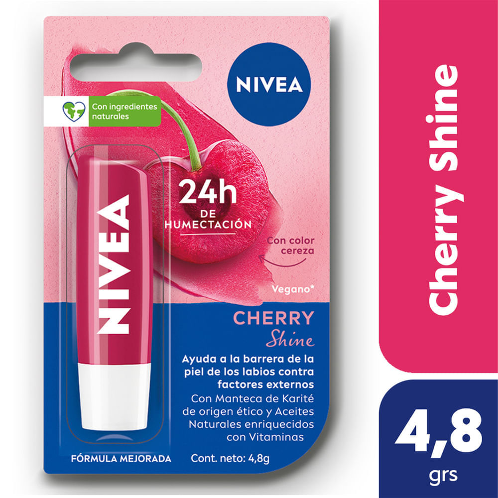 Protector Labial Humectante Cherry Shine