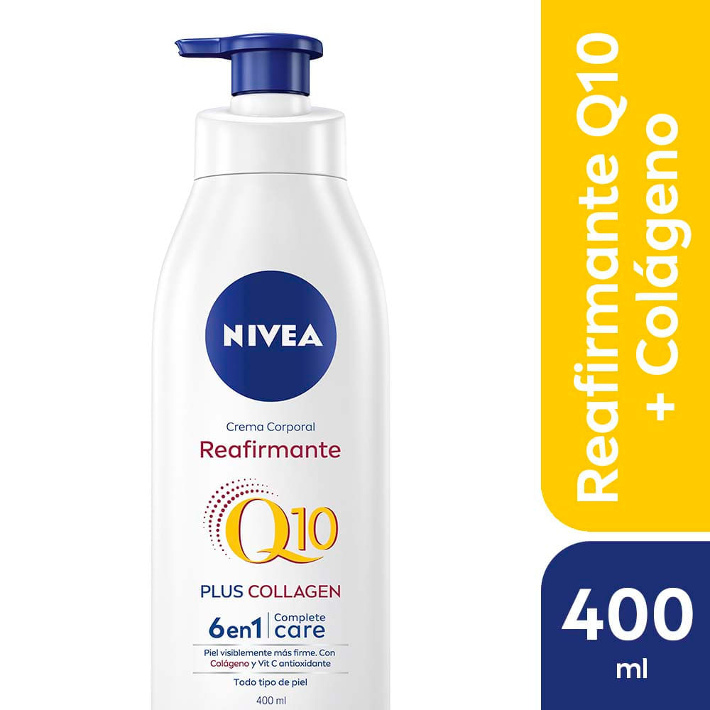 Crema Corporal Reafirmante Q10 + Colágeno 6 en 1