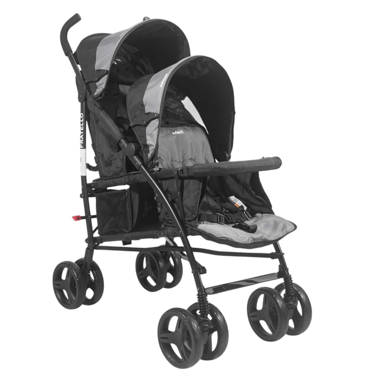 Cochecito doble Fratello Infanti gris
