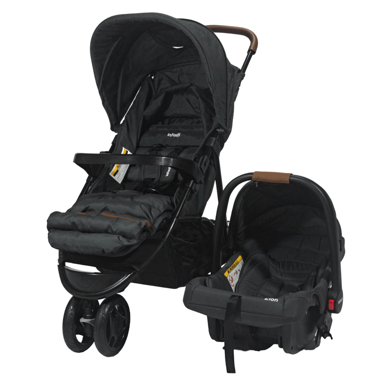 Cochecito Jogger Breeze 3 ruedas gris Infanti