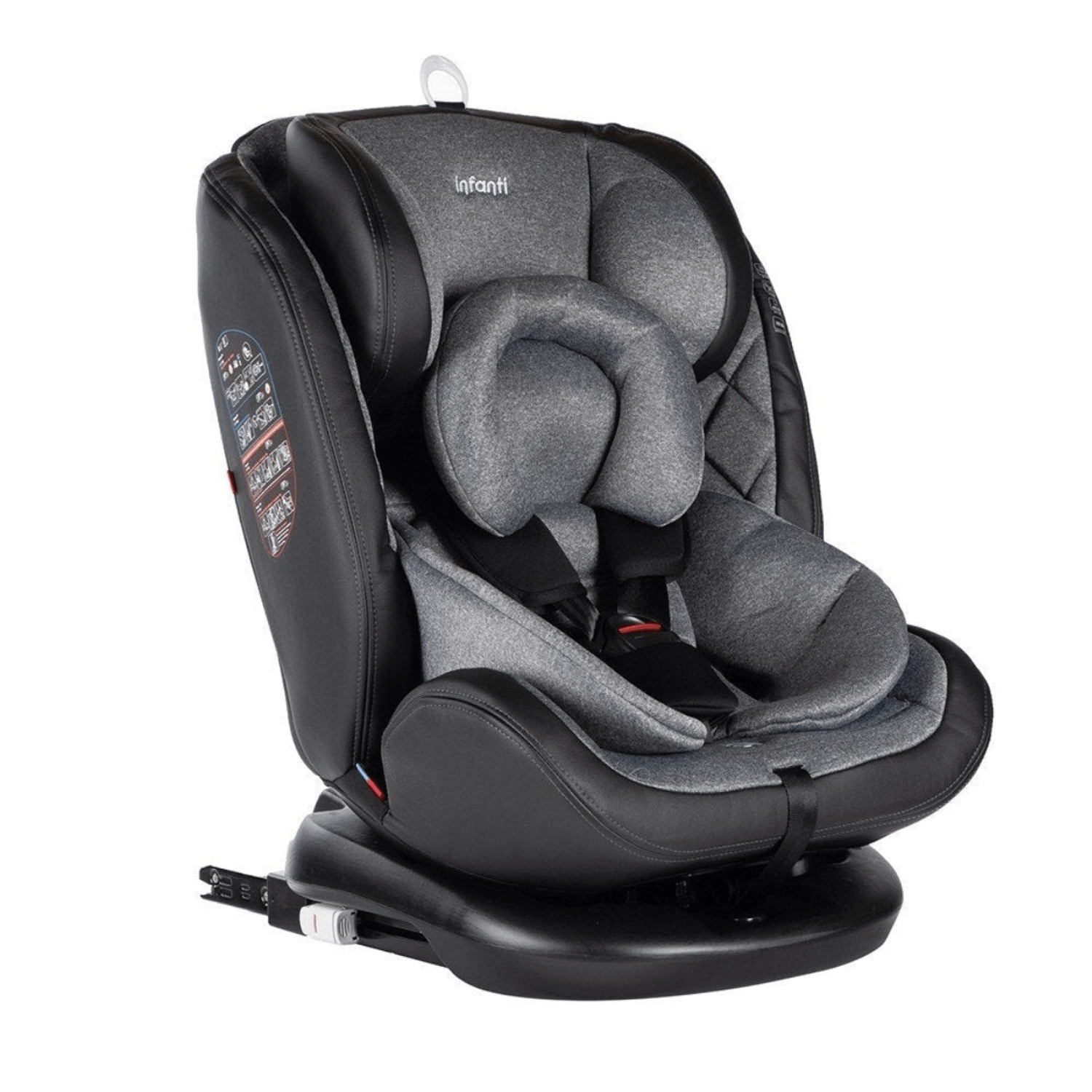 BUTACA I-GIRO 360º INFANTI CON ALARMA GRIS CLARO