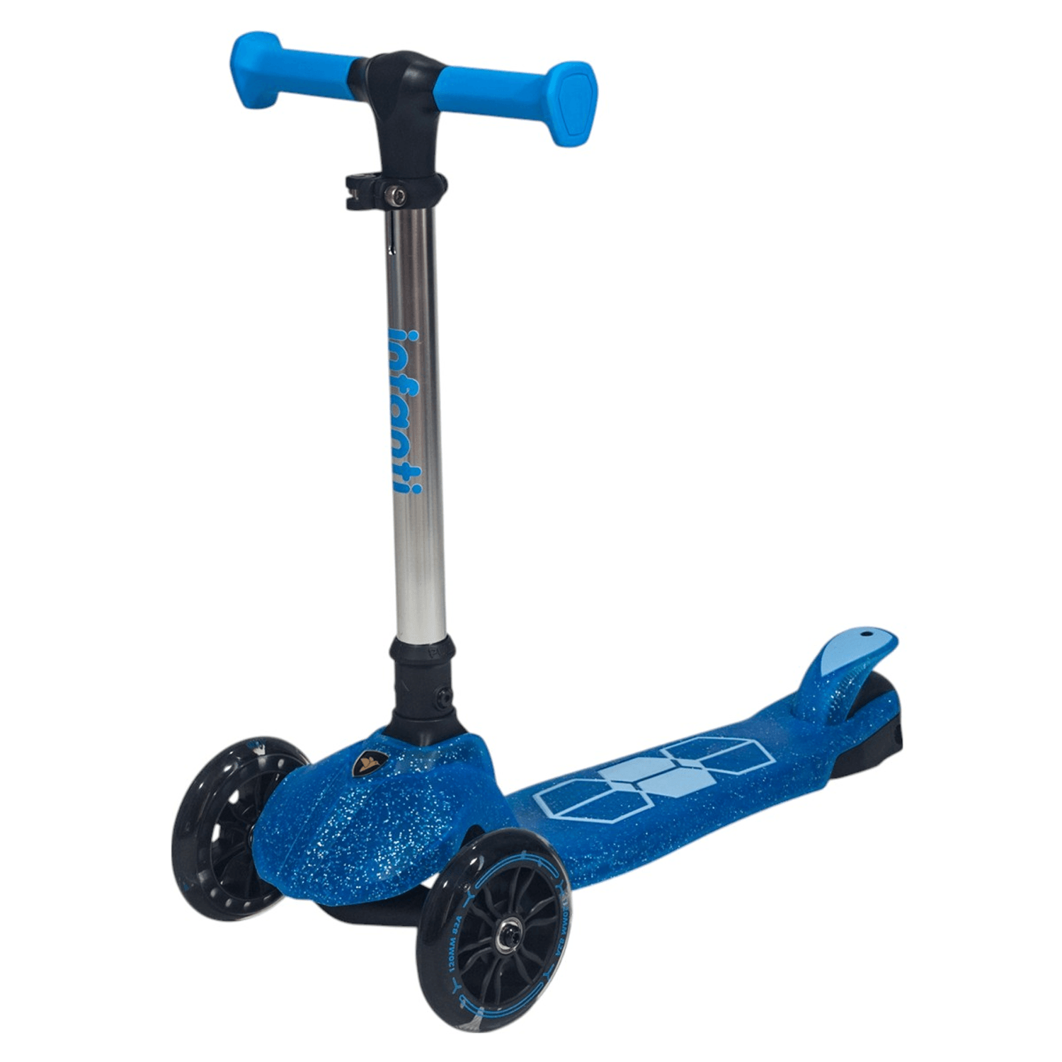 Monopatín plegable con luces LED Infanti Jelly azul