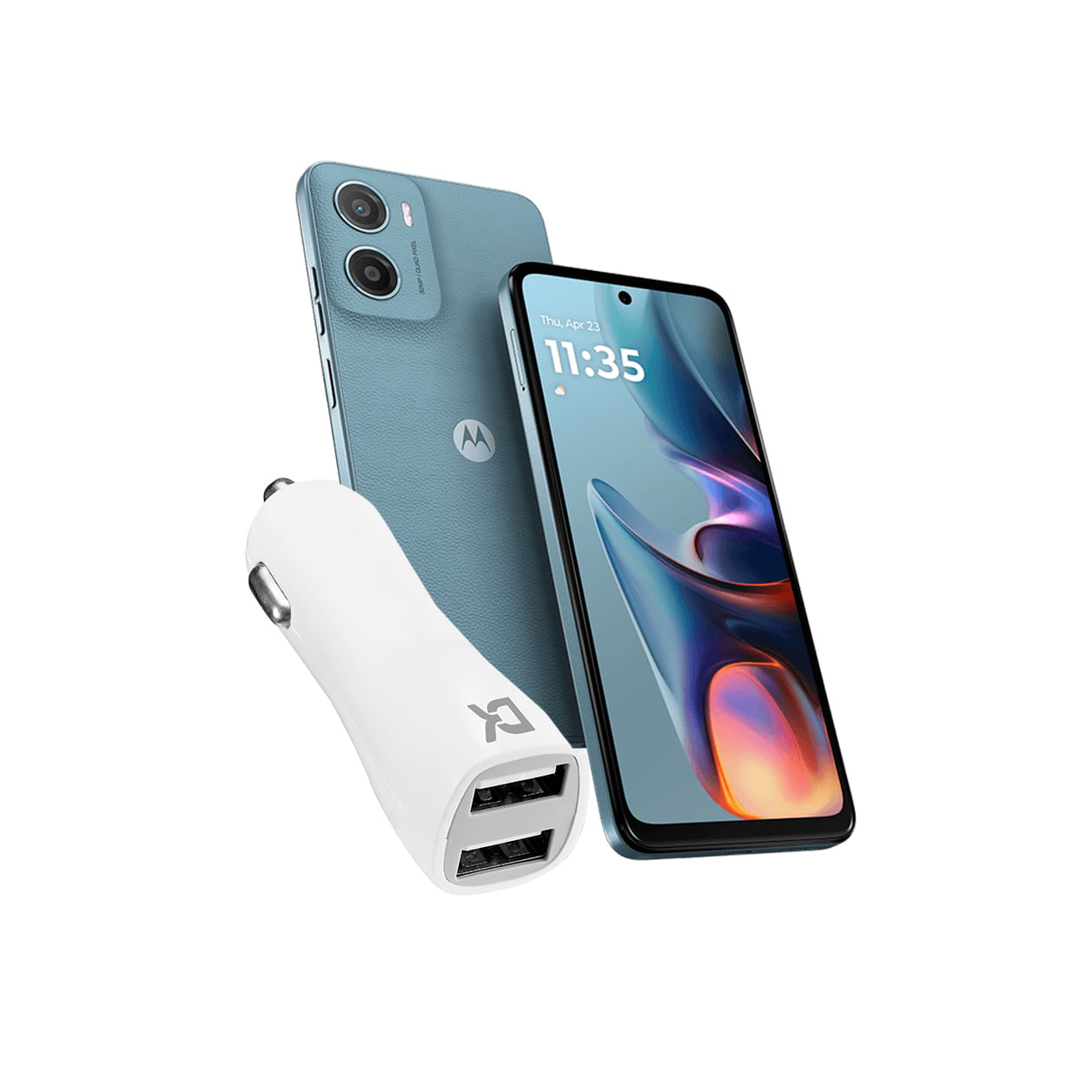 Motorola Combo de Moto E15 + Cargador Dekkin USB