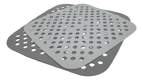 Moldes X2 Silicona Para Airfryer  22x19 Cm Cuadrado Hudson Gris