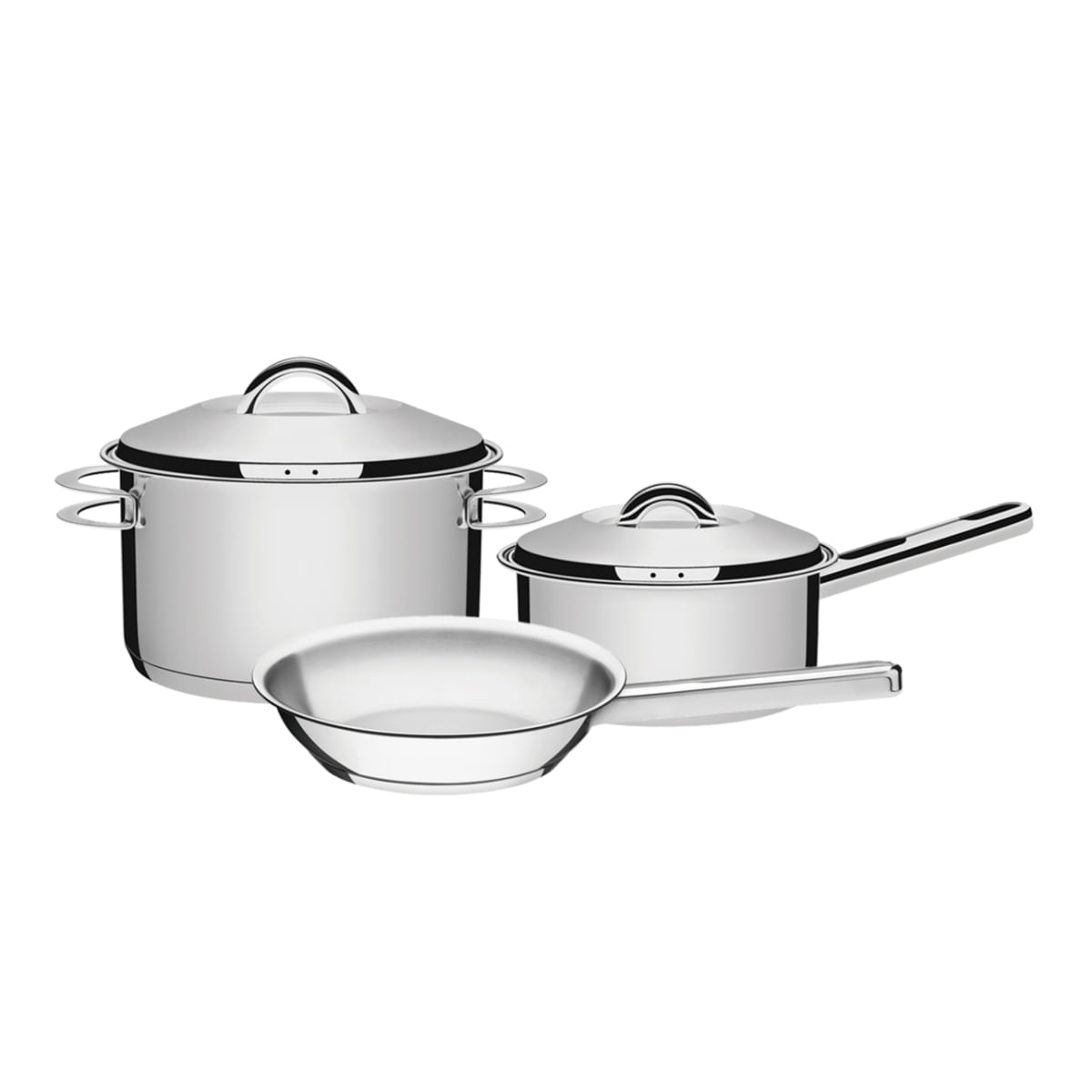 Batería De Cocina Solar Acero Triple Fondo Tramontina