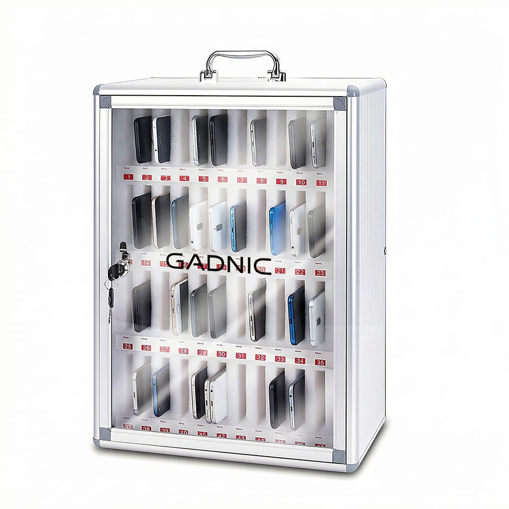 Gabinete Para Celulares Gadnic x48 Puerta Acrílica Interior Acolchado