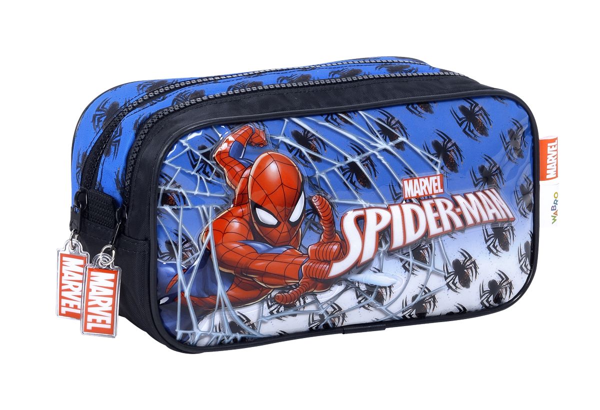 Cartuchera Spiderman Arañas Doble