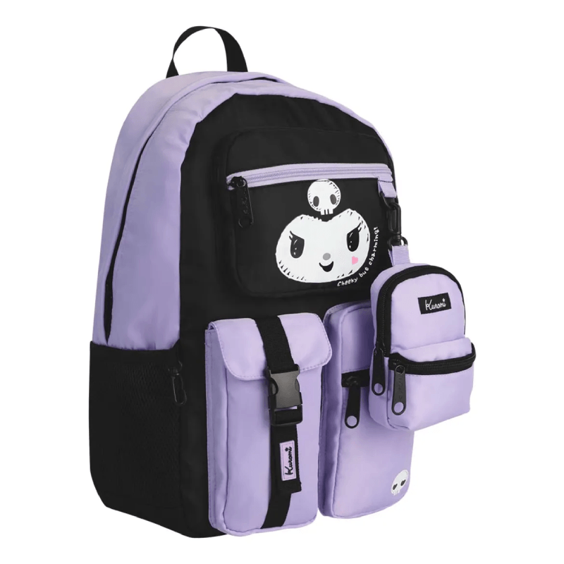 Mooving Mochila Espalda Kurom I Black 1642126 Negro Con Lila